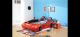 Luxury LED Large Red Car Bed FREE BONUS MATTRESS