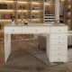 Hollywood 8 Drawers Dresser White 120cm HIGH GLOSS 2 pack