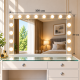 Hollywood Bulb Vanity Mirror with Bluetooth 100x80cm – Rectangular Makeup Mirror