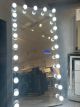 Hollywood Floor Mirror White HIGH GLOSS FINISH