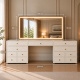 Hollywood 13 Drawers Dresser White 200cm + Tube LED Vanity Mirror 150x80cm