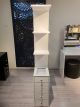 Ellie white high gloss make up storage 5 drawers 3 shelves