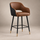Eric Barstool – Modern Brown & Black Bar Stool