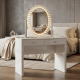 Hollywood 2D100cm high gloss 2 pack + small crystal oval mirror