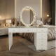 Hollywood 8D120cm high gloss 2 pack+ small crystal oval mirror