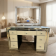 Lindsey 100cm white +big crystal mirror