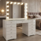 Hollywood 13D125cm high gloss melamine+BT globe mirror