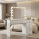 Hollywood 8D120cm high gloss melamine+BT globe mirror