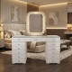 Hollywood 13D150cm high gloss melamine+small crystal mirror