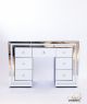 Lindsey white glass dresser