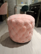 Silvan Pink Fabric Ottoman