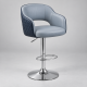 Tissa Bar Stool – Grey & Black Contemporary Design