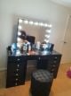 Hollywood 13 Drawers Dresser Black 150cm + Standard Mirror