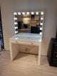 Hollywood 2 Drawers Dresser White 100cm with Mirror
