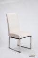 Athena white leather chair 