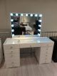 Hollywood 13 Drawers Dresser White 125cm + Standard Mirror