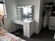 Hollywood 8 Drawers Dresser White 120cm with Mirror
