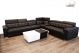 Marlon Deluxe Black Leather Sofa