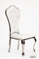 Shiraz white leather chair 